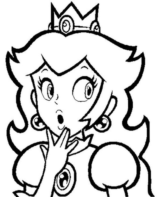 Free & Easy To Print Princess Peach Coloring Pages - Tulamama