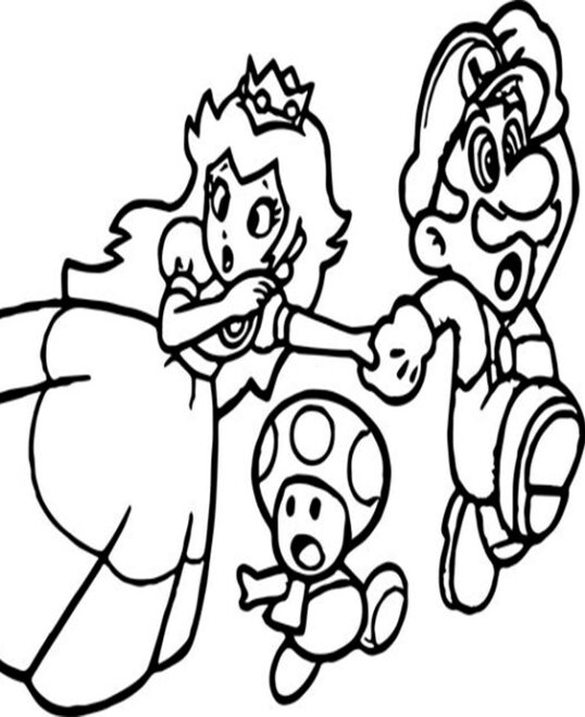 Free & Easy To Print Princess Peach Coloring Pages - Tulamama