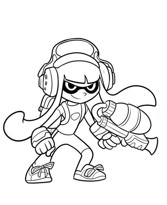 Free & Easy To Print Splatoon Coloring Pages - Tulamama