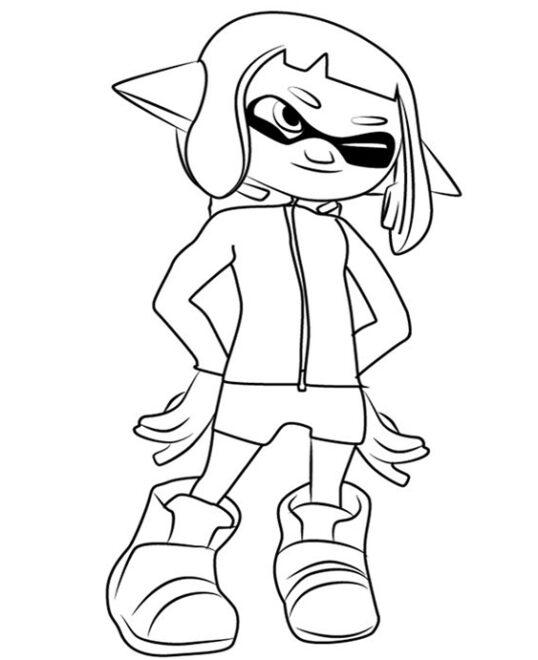 Free & Easy To Print Splatoon Coloring Pages - Tulamama