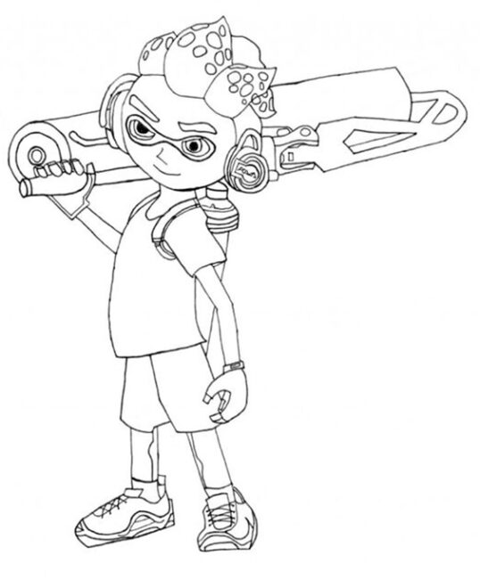 Free & Easy To Print Splatoon Coloring Pages - Tulamama