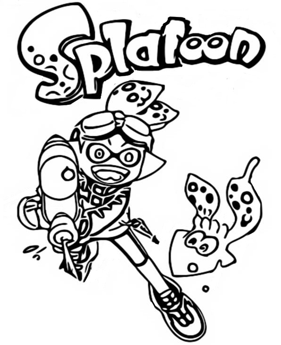 Free & Easy To Print Splatoon Coloring Pages - Tulamama