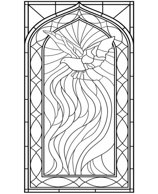 Free & Easy To Print Stained Glass Coloring Pages - Tulamama