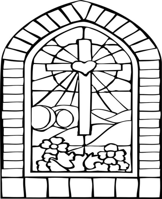 Free & Easy To Print Stained Glass Coloring Pages - Tulamama