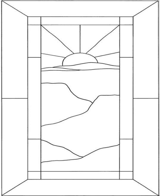 Free & Easy To Print Stained Glass Coloring Pages - Tulamama