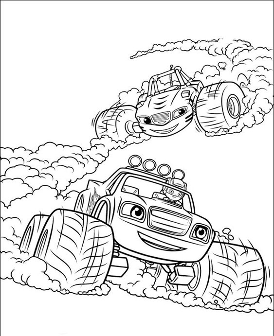 Free & Easy To Print Blaze Coloring Pages - Tulamama