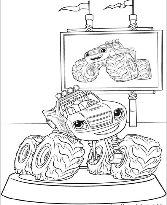 Free & Easy To Print Blaze Coloring Pages - Tulamama