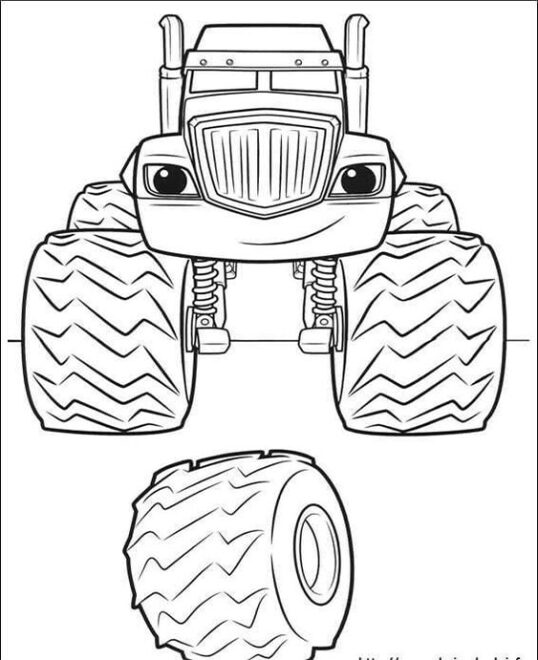 Free & Easy To Print Blaze Coloring Pages - Tulamama