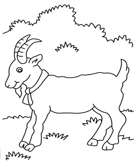 Free & Easy To Print Goat Coloring Pages - Tulamama