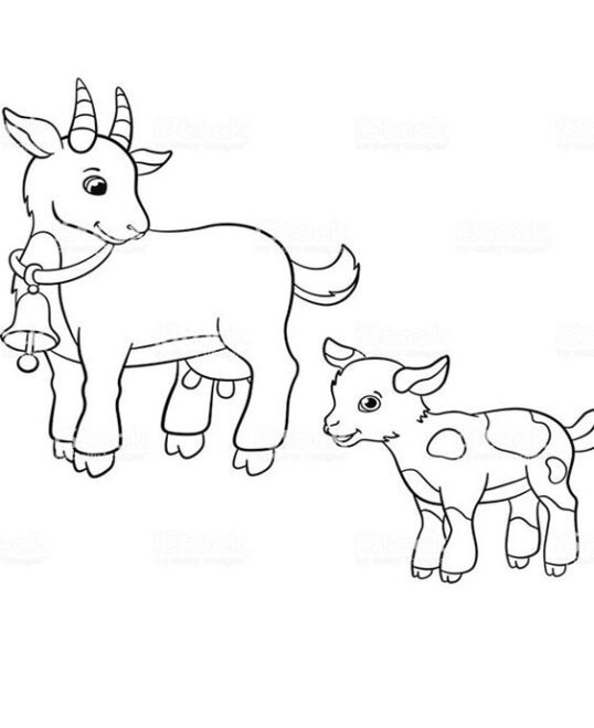 Free & Easy To Print Goat Coloring Pages - Tulamama