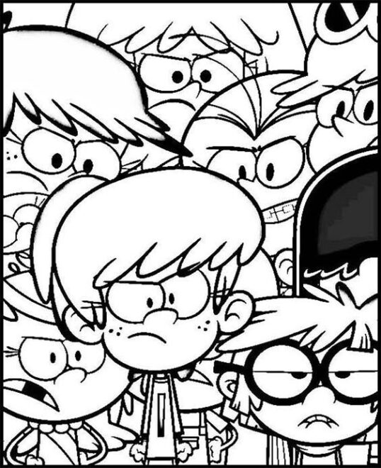 Free & Easy To Print Loud House Coloring Pages - Tulamama
