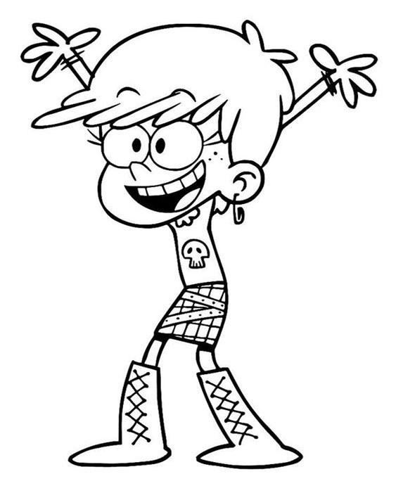 Free & Easy To Print Loud House Coloring Pages