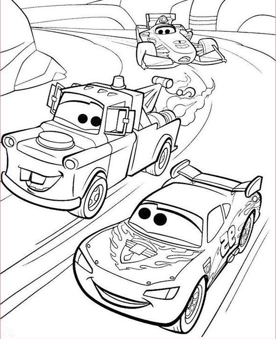 Free & Easy To Print Lighting McQueen Coloring Pages - Tulamama