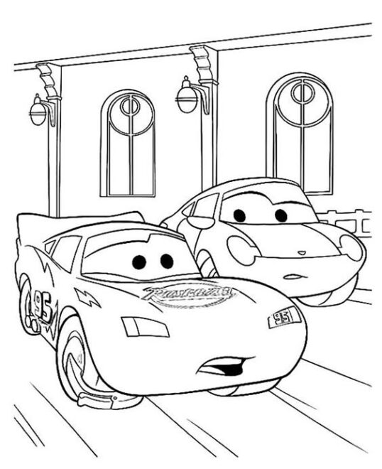 Free & Easy To Print Lighting McQueen Coloring Pages - Tulamama