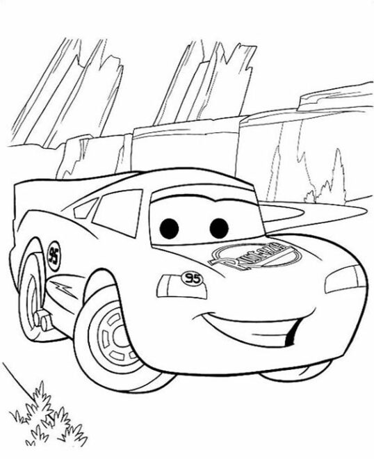 Free & Easy To Print Lighting McQueen Coloring Pages - Tulamama