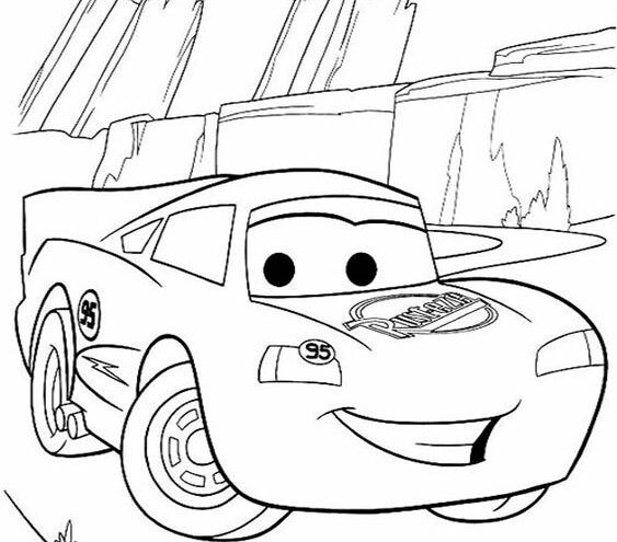 Free & Easy To Print Lighting McQueen Coloring Pages - Tulamama