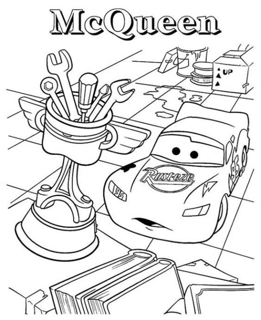 Free & Easy To Print Lighting McQueen Coloring Pages - Tulamama