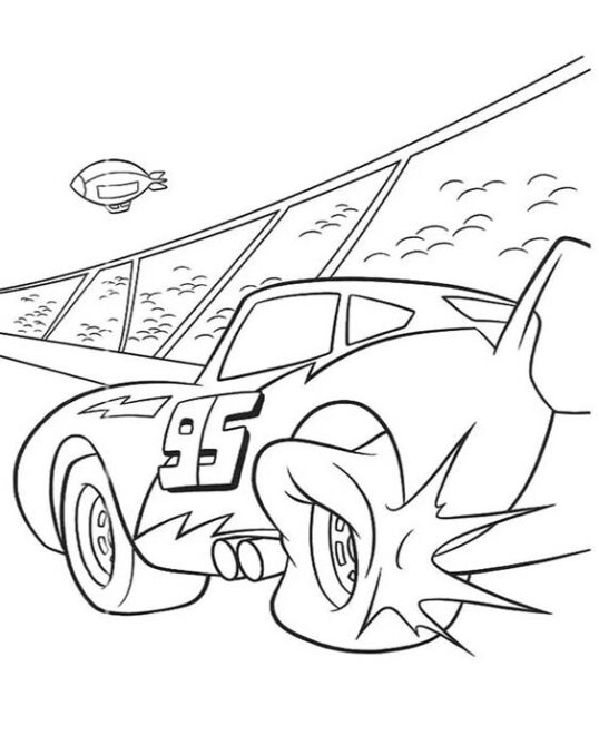 Free & Easy To Print Lighting McQueen Coloring Pages - Tulamama