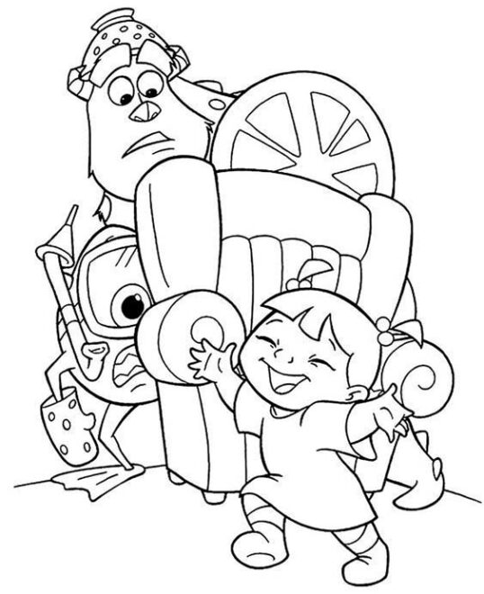 Free & Easy To Print Monsters Inc Coloring Pages - Tulamama