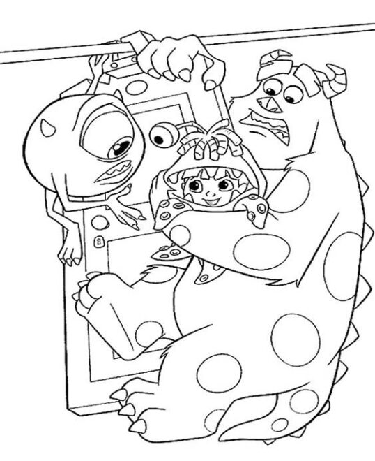 Free & Easy To Print Monsters Inc Coloring Pages - Tulamama