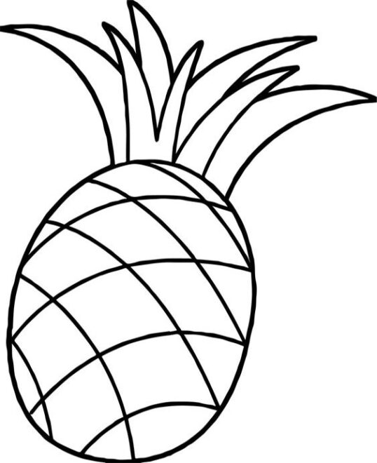 Free & Easy To Print Pineapple Coloring Pages - Tulamama