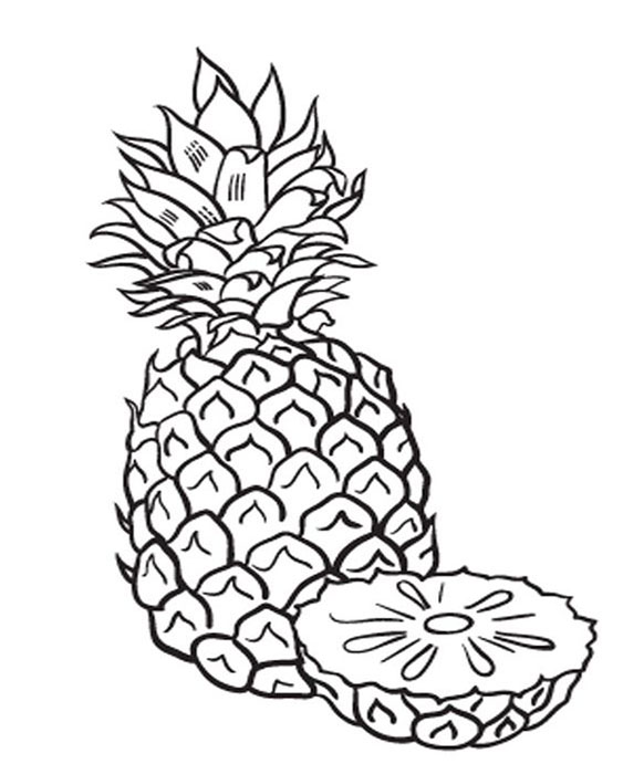 Free & Easy To Print Pineapple Coloring Pages - Tulamama