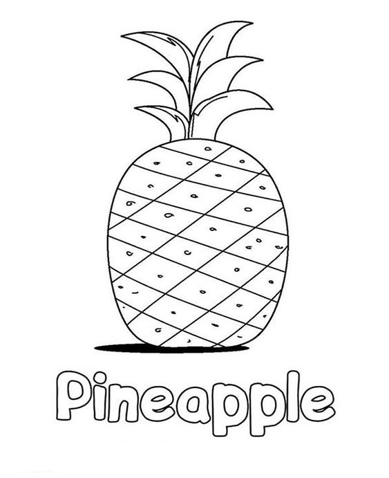 Free & Easy To Print Pineapple Coloring Pages - Tulamama