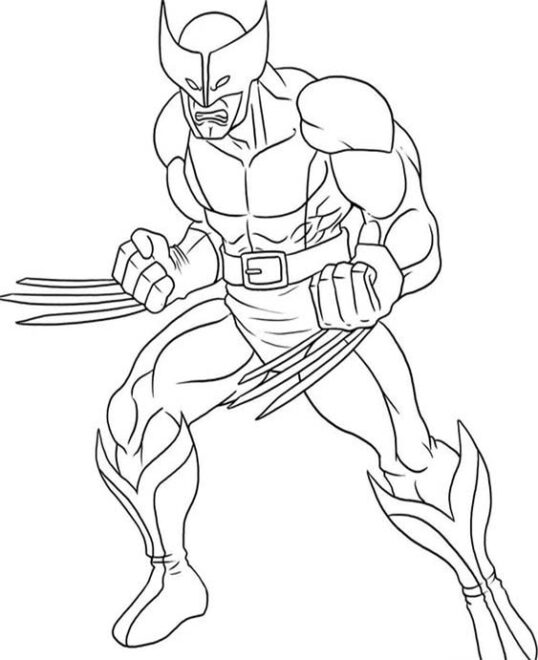 Free & Easy To Print Wolverine Coloring Pages - Tulamama