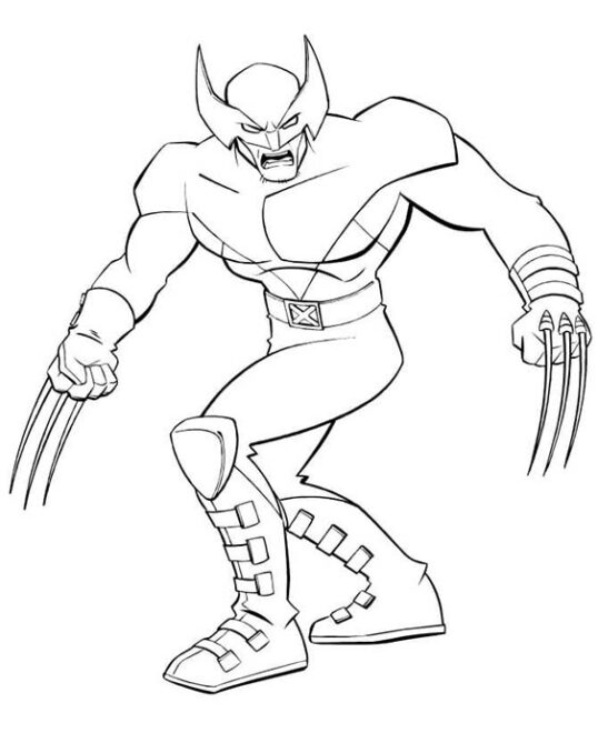 Free & Easy To Print Wolverine Coloring Pages - Tulamama
