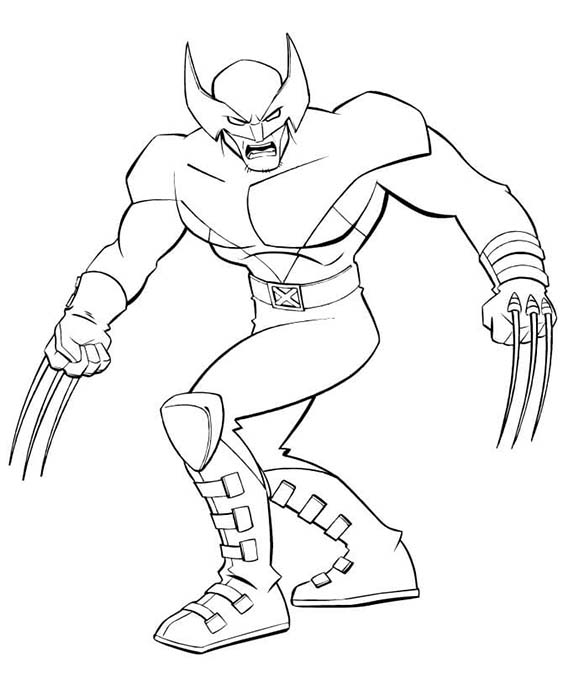 Fun Wolverine coloring pages for your little one. They are free and easy to print. The collection is varied with different skill levels